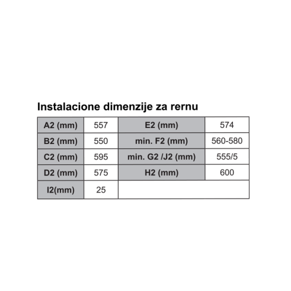 Ugradni set Vox SET2110400B
