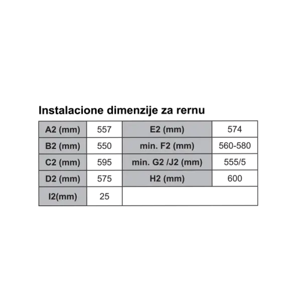 Ugradni set Vox SET2110400B