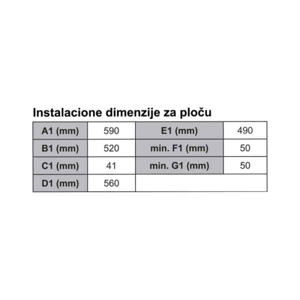 Ugradni set Vox SET2110400B