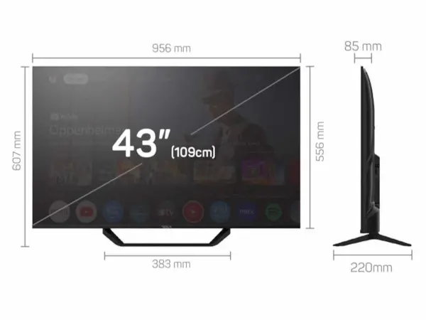 Televizor TESLA 43E655BUSD-LED43''UHDSmartGoogle TVcrna' ( '43E655BUS' ) 
