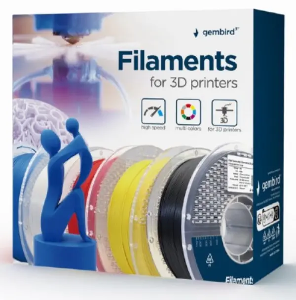 3DP-STPU1.75-01-CO Gembird Silk TPU Filament za 3D stampac 1.75mm, kotur 1KG Bakarni