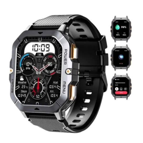 Oukitel BT101 crn Smart Watch Military 410mAh/Heart rate/SpO2/Blood Pressure/Accelerometer/eSIM