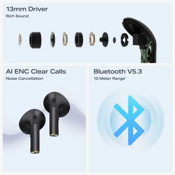 INFINIX BT Slušalice XE23 TWS CRNE