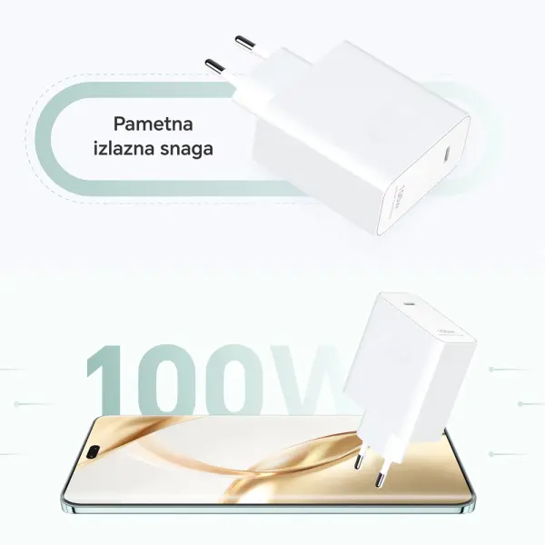 Zidni punjac HONOR SuperCharge Power Adapter Slim100Wbela' ( '5503ABHA' ) 