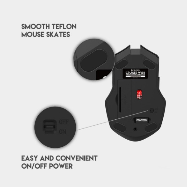 Miš Wireless Fantech WG11 Cruiser space edition beli