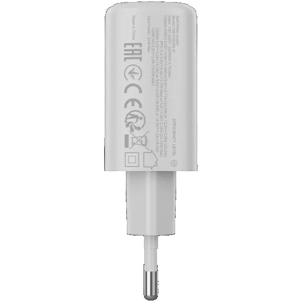 CANYON charger OnCharge 250 25W 1xPD 1xQC EU White ( CNE-CHA250-21 ) 