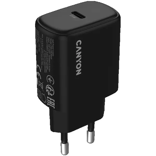 CANYON charger OnCharge 250 25W 1xPD EU Black ( CNE-CHA250-11 ) 