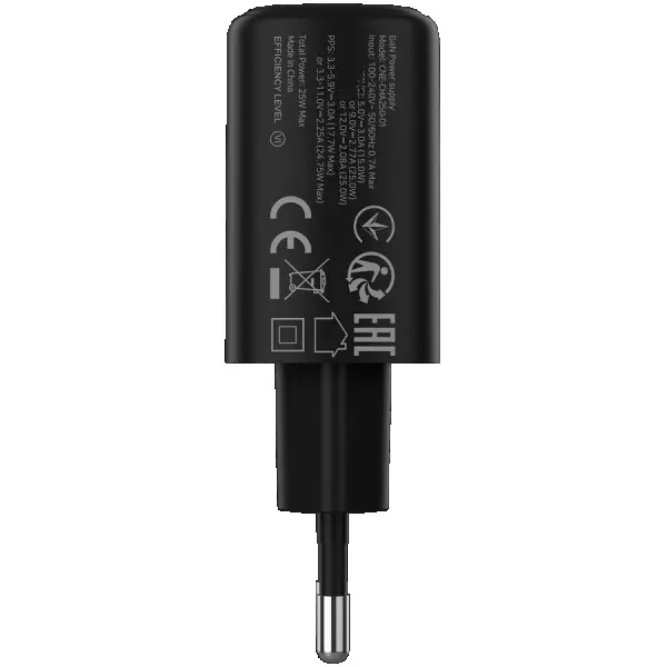 CANYON charger OnCharge 250 25W 1xPD EU Black ( CNE-CHA250-11 ) 