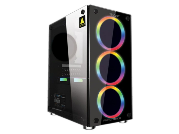 Kućište NIMITZ Sonicgear TR1100 ATXMICROATXMITXkaljeno staklocrna' ( 'NIMITZ TR1100' ) 