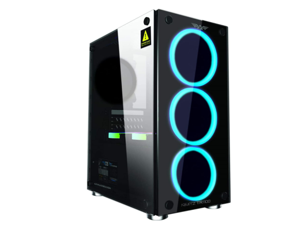 Kućište NIMITZ Sonicgear TR1100 ATXMICROATXMITXkaljeno staklocrna' ( 'NIMITZ TR1100' ) 