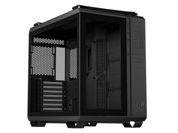 Kućište ASUS TUF GAMING GT502 TG Mid TowerATXMicro ATXMini ITXbez napajanjakaljeno staklocrna' ( 'TUF GAMING GT502 TG' ) 