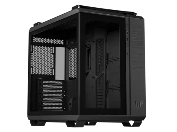 Kućište ASUS TUF GAMING GT502 TG Mid TowerATXMicro ATXMini ITXbez napajanjakaljeno staklocrna' ( 'TUF GAMING GT502 TG' ) 
