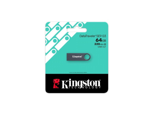 KINGSTON 64GB DataTraveler SE9 G3 USB 3.1 flash KE-U2X64-1AC 