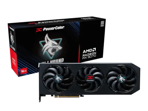 Graficka karta POWER COLOR  Hellhound RX9070 16G-LOC AMD16GBGDDR6256bitcrna' ( 'RX9070 16G-LOC' ) 