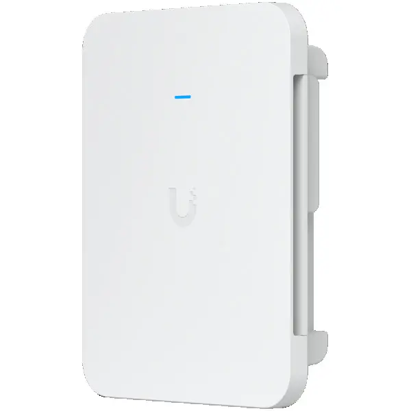 Ubiquiti U7-Pro-Wall mounted WiFi 7 AP with 6 spatial streams and 6 GHz support tailored for home builders with seamless installation optio