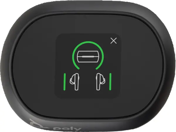 HP Poly Voyager Free 60+ UC Carbon Black Earbuds +BT700 USB-C Adapter +Touchscreen Charge Case ( 7Y8G4AA ) 
