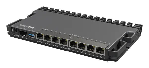 MikroTik RB5009UPr+S+IN with RouterOS L5 license indoor case