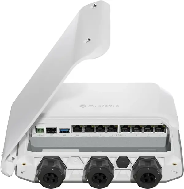 MikroTik RB5009UPr+S+OUT outdoor case with RouterOS L5 license