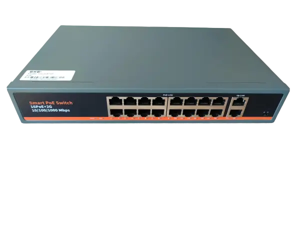 ExeLink SG1218TDP neupravljivi switch 16x10/100/1000 Base-T(POE/POE+),2x10/100/1000 Base-T porta