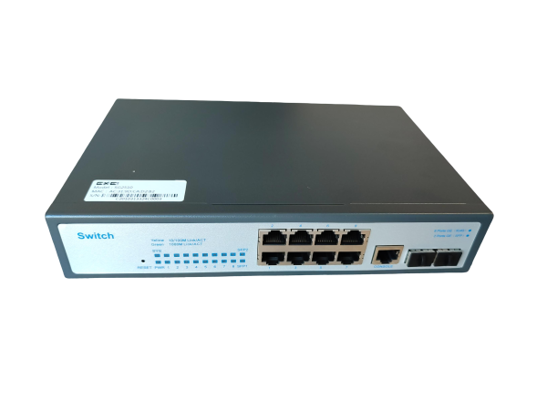 ExeLink SG2510 switch za Rack sa 8x10/100/1000 Base-T;2x1000 Base-X SFP porta L2 Managed