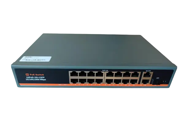ExeLink SFG1219DP neupravljvi switch 16x10/100 Base-TX(POE/POE+) 2x10/100/1000 Base-T, 1x1000 Base-X SFP porta