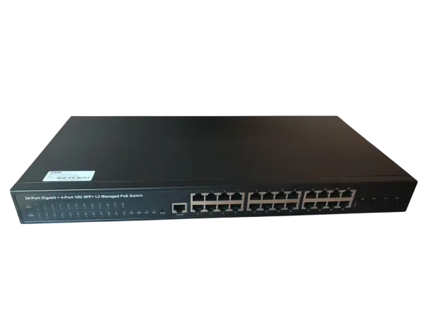 ExeLink SGX3728P-V2 upravljivi POE switch sa 24x10/100/1000 Base-T(POE/POE+), 4x1G/10 GE Base-X SFP+ porta