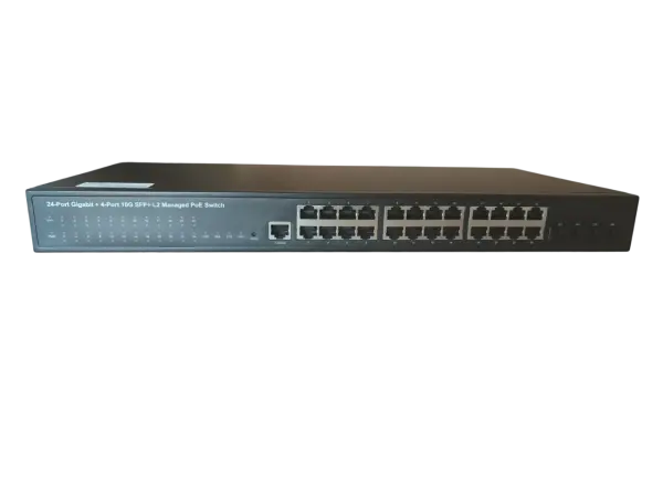 ExeLink SGX3728P-V2 upravljivi POE switch sa 24x10/100/1000 Base-T(POE/POE+), 4x1G/10 GE Base-X SFP+ porta