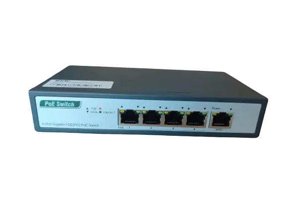 ExeLink SG1005TP(PD) neupravljivi switch 4x10/100/1000 Base-T(POE/POE+) 1x10/100/1000 Base-T(PD) porta