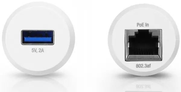 Ubiquiti INS-3AF-USB-POE converter 802.3AF/5V USB, indoor