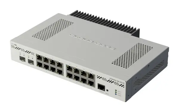 CCR2004-16G-2S+PC sa licencom RuterOS L6, kuciste za pasivno hladjenje