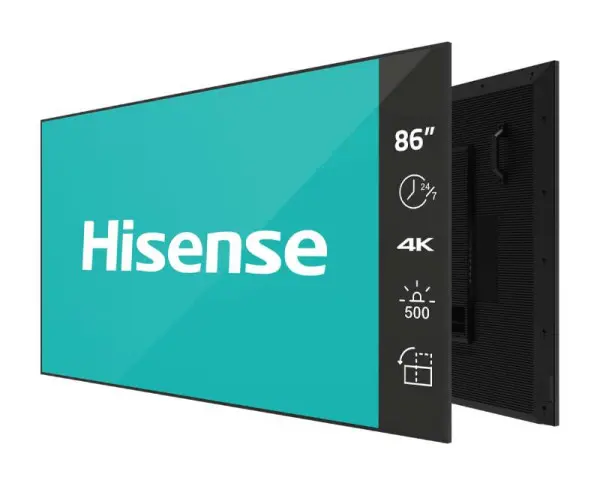 HISENSE 86 inča 86DM66D 4K UHD 500 nita Digital Signage Display - 247 Operation 
