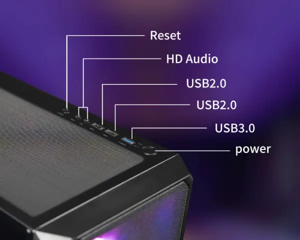 RAIDMAX Kućište VECTOR V212 CASE (BLACK) + RX-675XTB (OEM) PSU (V213MTBF675X  wPSU) 