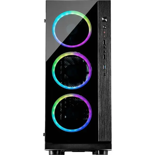 Kućište Midi Inter-Tech W-III RGB Tower black I RGB
