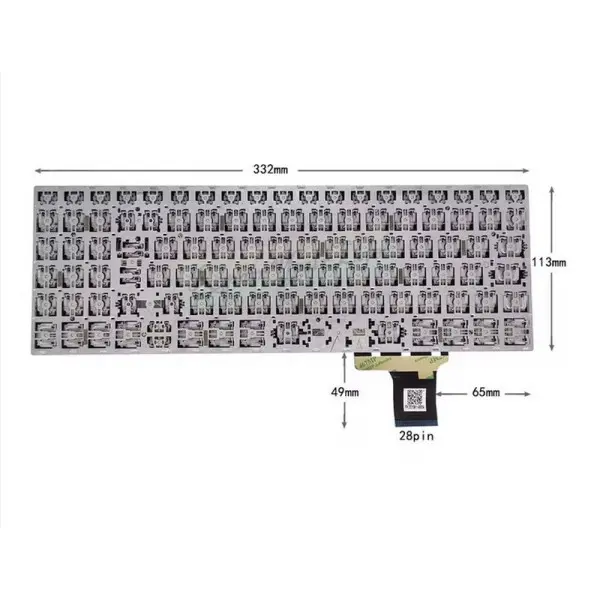 Tastatura za laptop Toshiba Dynabook for Satellite Pro C50-J series, mali enter