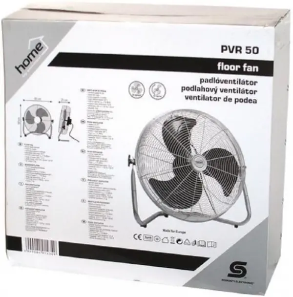 HOME PVR 50 Ventilator podni, prečnik 50cm, 120W, Inox