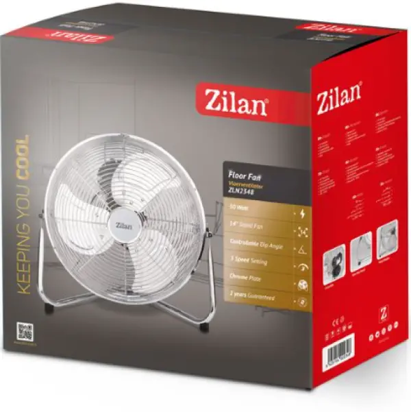Zilan ZLN2348 Ventilator podni, prečnik 35 cm, 50 W