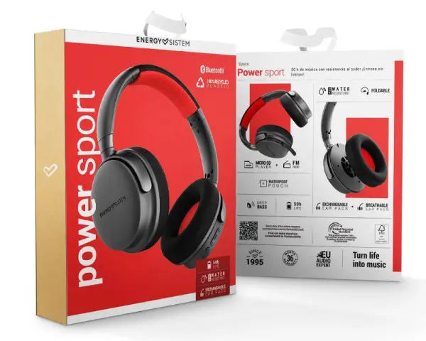 ENERGY SISTEM Power Sport Graphite slušalice (M45868) 
