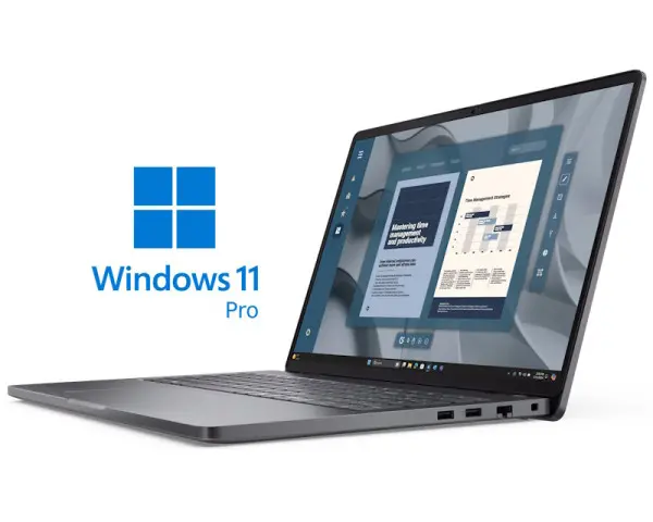 DELL Pro 16 16 inch FHD+ 300nits Ryzen 5 220 8GB 512GB SSD Backlit FP Win11Pro 3yr ProSupport 