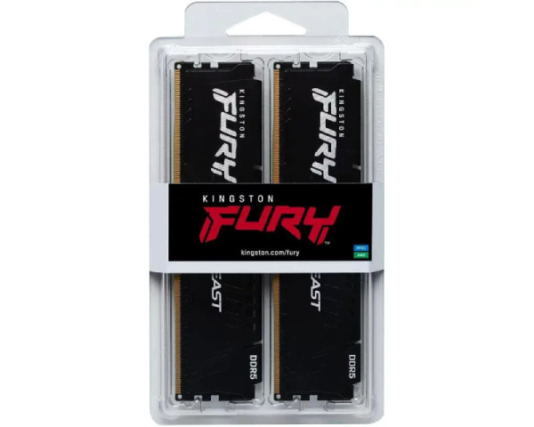 KINGSTON DIMM DDR5 32GB (2x16GB kit) 5600Mts KF556C40BBK2-32 Fury Beast XMP 