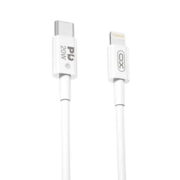 XO Kabl USB-C na Lightning NB-Q189A, 20W, 1m, Beli
