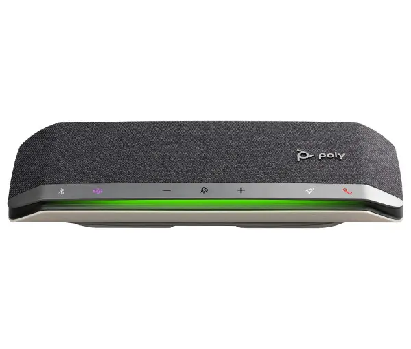 HP Poly Sync 40 Microsoft Teams Certified Speakerphone, Silver/Black ( 77P35AA ) 