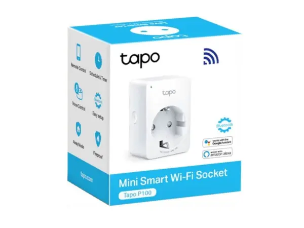 Pametna utičnica TP-LINK TAPO P100(1-PACK) Wi-Fi2,4GhzMax Load 10 Abela' ( 'TAPO P100(1-PACK)' ) 