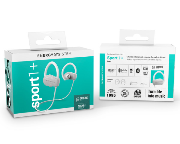 ENERGY SISTEM Sport 1+ Grey Bežične slušalice sa mikrofonom sive 