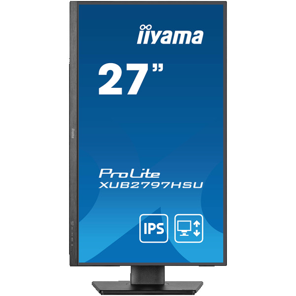 IIYAMA Prolite XUB2797HSU-B2 Business Monitor - 68.6 cm (27), FULL HD (1920x1080), IPS LED, 100Hz, 300 cdm˛, matte  black ( XUB2797HSU-B2 )