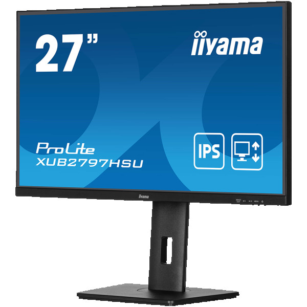 IIYAMA Prolite XUB2797HSU-B2 Business Monitor - 68.6 cm (27), FULL HD (1920x1080), IPS LED, 100Hz, 300 cdm˛, matte  black ( XUB2797HSU-B2 )