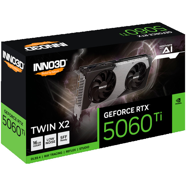 INNO3D GEFORCE RTX 5060 Ti 16GB TWIN X2 ( N506T2-16D7-191073N ) 