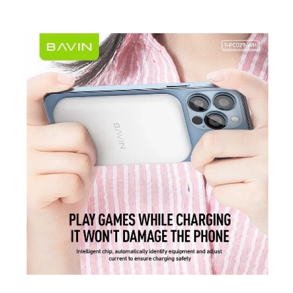 Bavin Magsafe Magnetic Power bank 5000mAh + kabl Lightning bela ( 90322 )