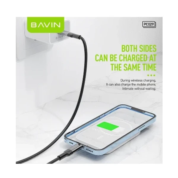 Bavin Magsafe Magnetic Power bank 5000mAh + kabl Lightning bela ( 90322 )