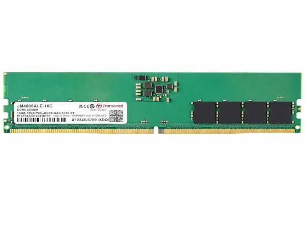Memorija TRANSCEND 16GBDIMMDDR54800MHzCL40crna' ( 'JM4800ALE-16G' ) 