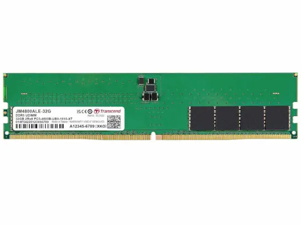 Memorija TRANSCEND 32GBDIMMDDR54800MHzCL40crna' ( 'JM4800ALE-32G' ) 